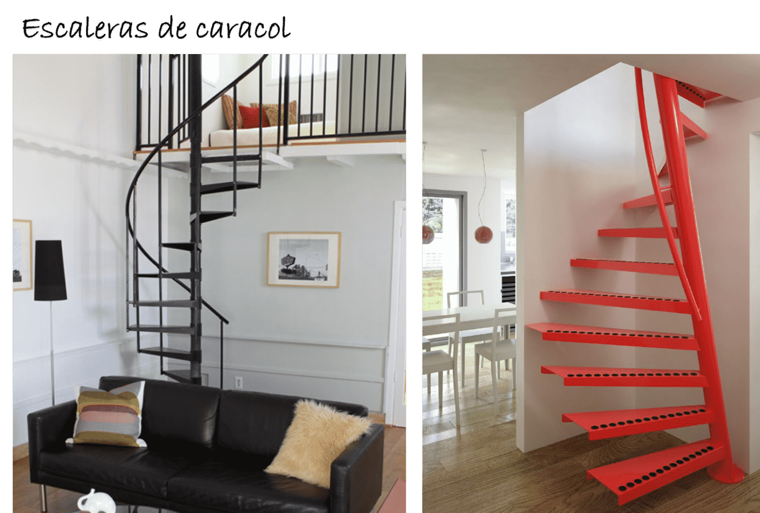 Escaleras para espacios reducidos