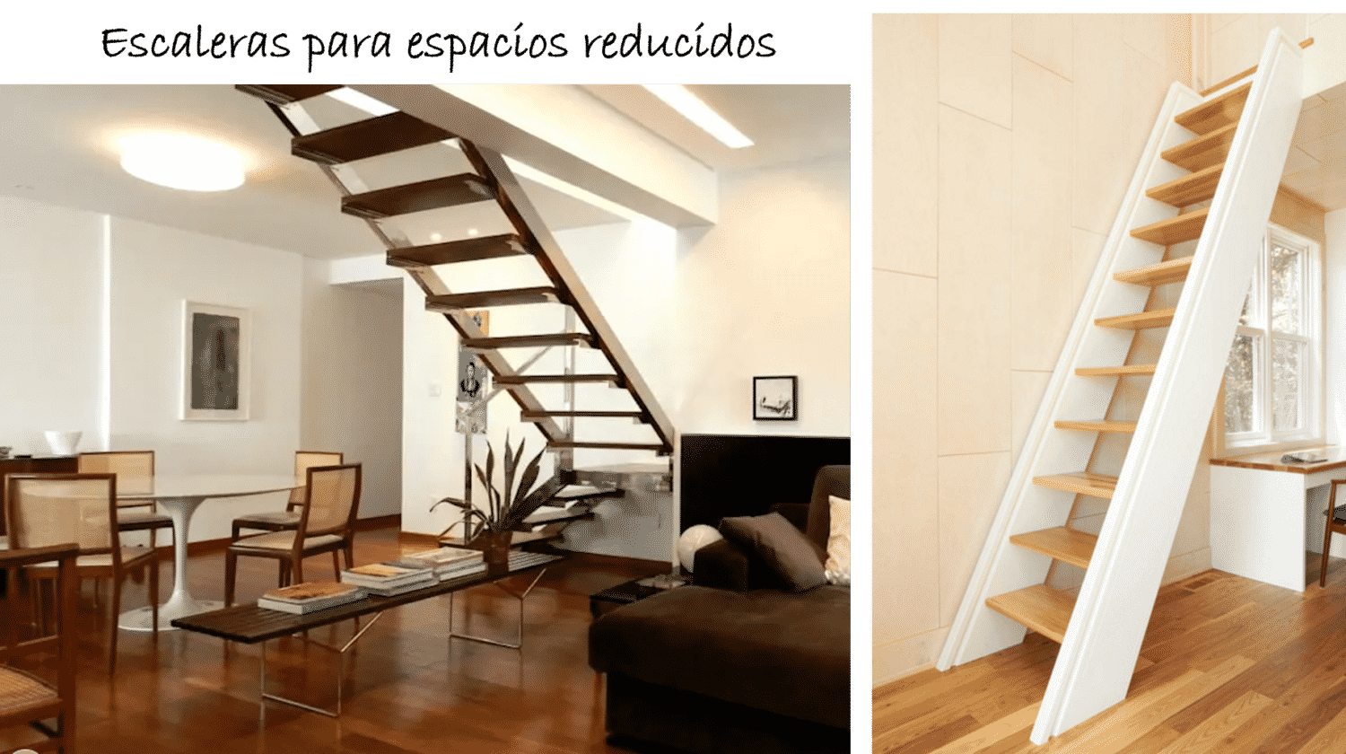 Escaleras para espacios reducidos