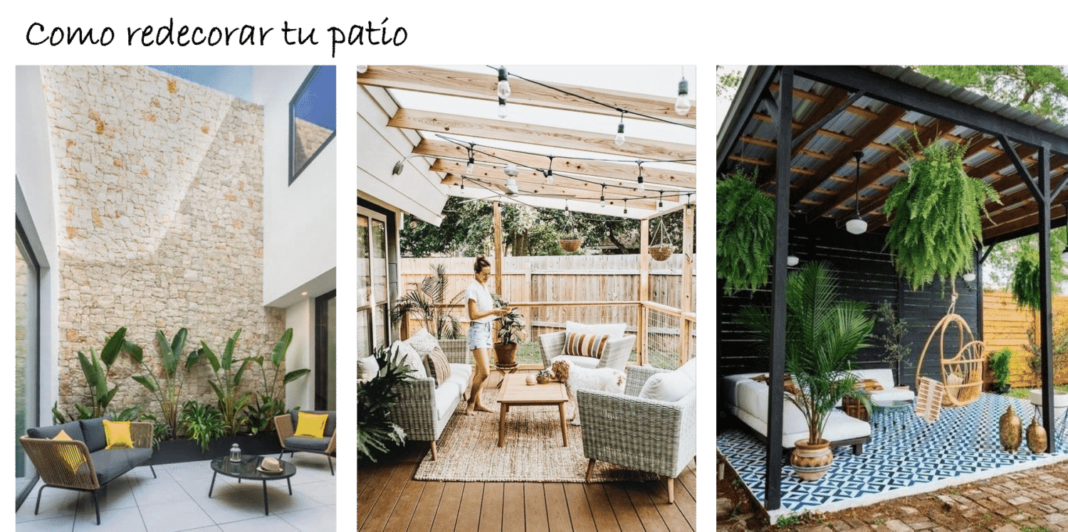 redecorar tu patio